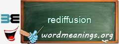 WordMeaning blackboard for rediffusion